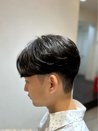 ショート パーマ メンズ 梅田マンツーマン メンズ特化美容師のヘアスタイル