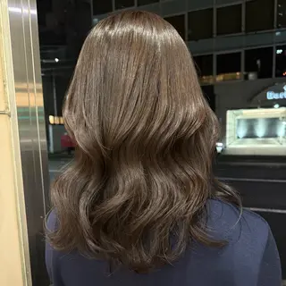 ミディアム カラー 暖色カラー/白髪染め ちさとのヘアスタイル