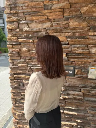 ミディアム カラー 美髪✨艶髪✨髪質改善 カラー特化❣大石優奈のヘアスタイル