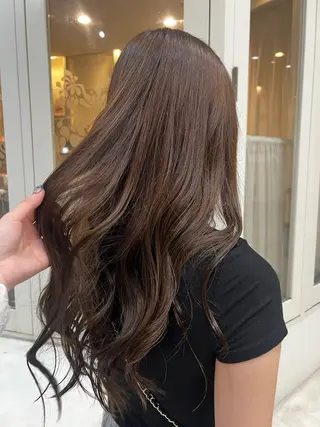 ロング カラー MASHU Machela店所属・ほのか./大阪 透明感カラー/韓国風のヘアスタイル