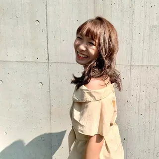 ロング カラー パーマ 海外レイヤー 🇺🇸/ヒナコのヘアスタイル