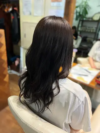 ロング カラー 梅原 姫🍬🐰のヘアスタイル