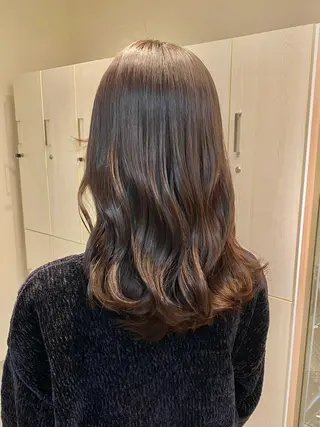 セミロング カラー ハイトーン×似合わせ 🌱中川慎之介のヘアスタイル