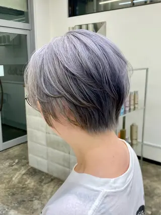 ショート カラー ウルフ🐺/ボブ ハイトーン🌈/増田のヘアスタイル