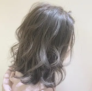 ミディアム カラー ヘアアレンジ 店長/ 加藤 流菜のヘアスタイル