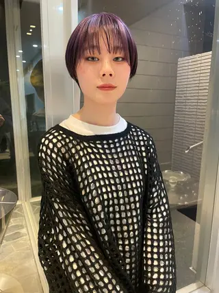 ショート カラー 🌈高田大夢似合わせ 透明感カラー🌈のヘアスタイル