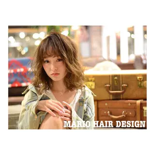 ミディアム カラー 竹嶌 健吾のヘアスタイル