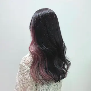 ロング カラー ヘアアレンジ キヨミ 韓国レイヤーカットのヘアスタイル