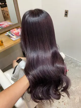 ロング カラー 艶カラー/ハイトーン Anjuのヘアスタイル