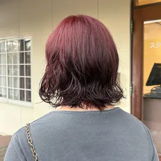 セミロング カラー パーマ ゆい/メンズカット /レイヤーカットのヘアスタイル