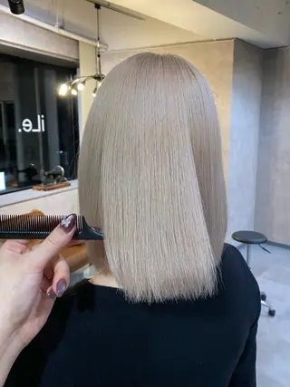 ミディアム カラー |原宿|ハイトーン| 揺のヘアスタイル