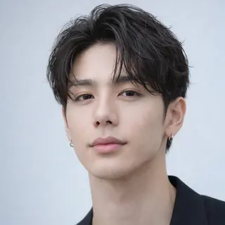 メンズ 表参道フェザーパーマ ニュアンスパーマのヘアスタイル