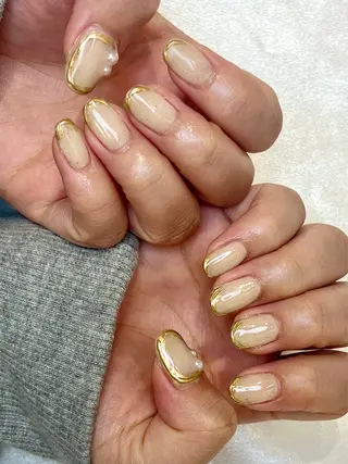 ネイル 個性派ニュアンス nuts nail所属・【池袋】nuts nail　なつみのネイルデザイン