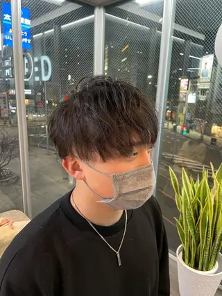 ショート メンズ 毛流れ縮毛矯正✨ メンズ那智優貴のヘアスタイル