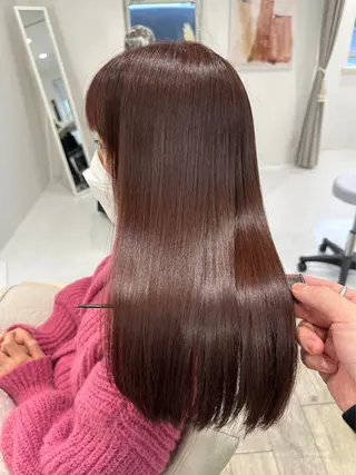 ロング 山崎結菜 🫧透明感カラーのヘアスタイル