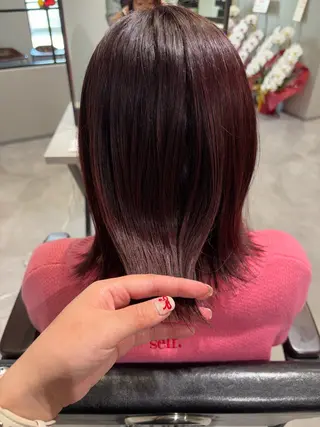 ミディアム 長尾ゆりの/ボブ/ ベージュ/ハイトーンのヘアスタイル