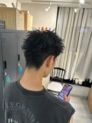 ショート メンズ JOS所属・上野/エフェクトブリ ーチ✂︎touiのヘアスタイル