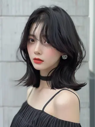 ミディアム 小山 ヨシタカのヘアスタイル