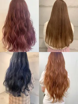 ロング カラー 透明感/オリーブ/ グレージュ/YUKAのヘアスタイル