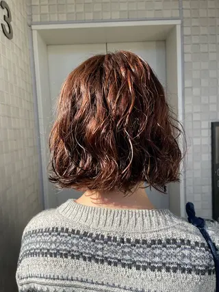 ショート パーマ Toiro 横浜所属・🎀レイヤー/パーマ カラー/ai🎀のヘアスタイル