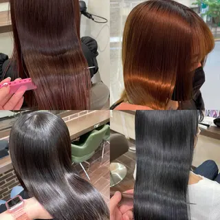 セミロング aya/小顔レイヤー /柔らかカラーのヘアスタイル