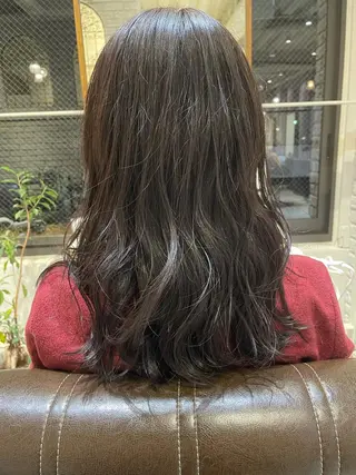 セミロング カラー ヘアアレンジ 柳井 準平のヘアスタイル