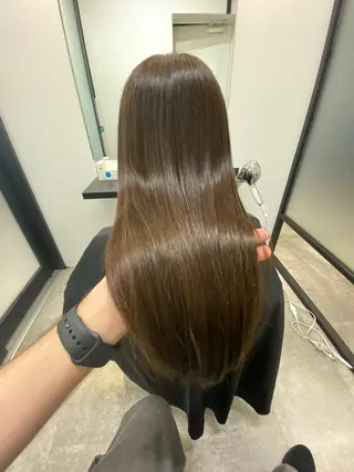 ロング カラー 【艶髪×韓国風】 毛流れ職人 RYOのヘアスタイル