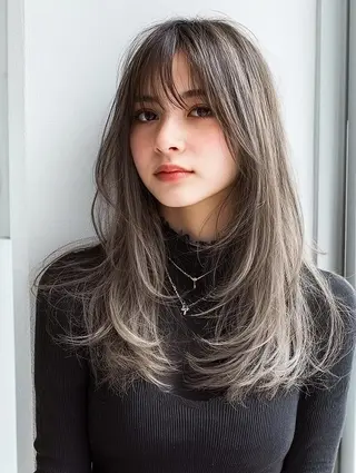 セミロング 美容室難民支持率No 1✨生艶髪✨DAL.のヘアスタイル