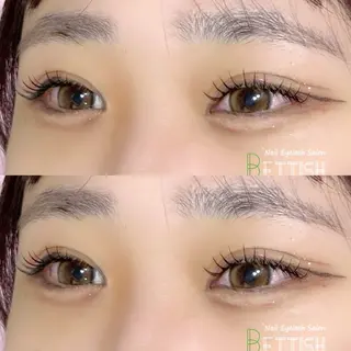 マツエク・マツパ BETTISH🩵 SERIのマツエク・マツパデザイン