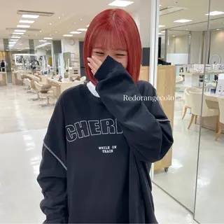 ショート カラー ヘアアレンジ 🍒KIKUCHI KANAE🍒のヘアスタイル