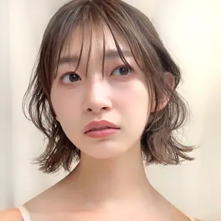 ミディアム カラー パーマ ヘアアレンジ レイヤー専門家 ダブルカラー修のヘアスタイル