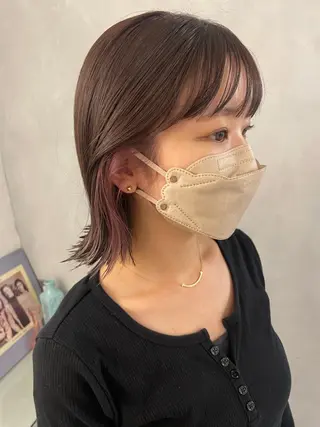 ショート カラー 🌼タッセルボブ/シ ョートmoeka🌼のヘアスタイル