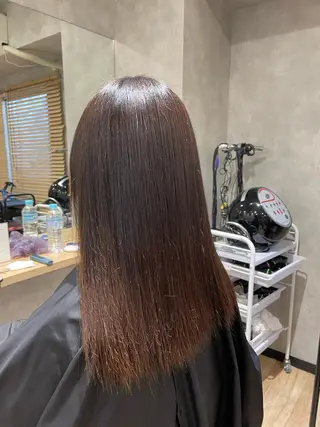 セミロング 🐬脱白髪染めカラー 清水大世🐬のヘアスタイル