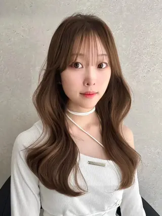 カラー 透明感カラー🇰🇷 韓国ヘア🩶仙台のヘアスタイル