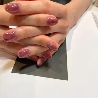 ネイル anyora nail salon所属・大人ワンホン キラキラ/Ayanoのネイルデザイン