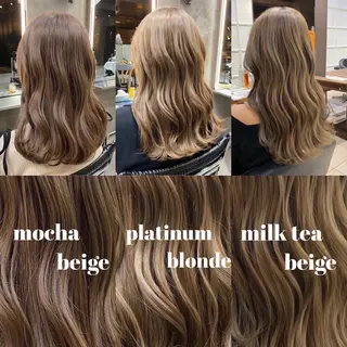 セミロング カラー Ms.CHARM所属・透明感カラー🌿 グレージュ🐺陽介のヘアスタイル