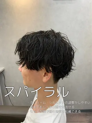 パーマ メンズ メンズカット パーマ🦋🌧希咲のヘアスタイル