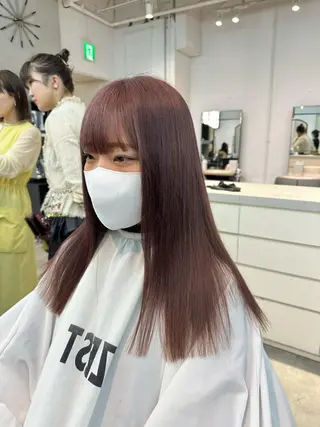 ロング カラー ヘアアレンジ ハイトーン特化 pepe🎀のヘアスタイル