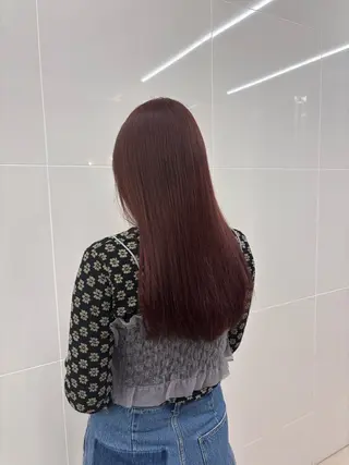 ロング カラー 千田 りんなのヘアスタイル