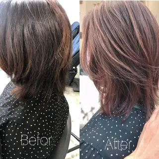 ミディアム カラー 舘野 太嘉宏のヘアスタイル