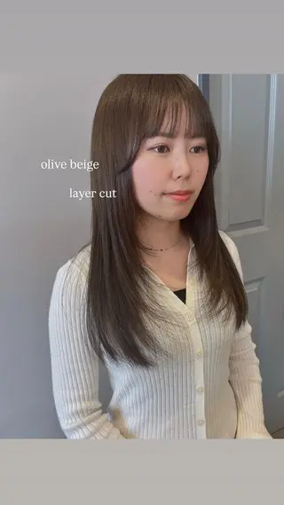 ロング 緒方 つばさのヘアスタイル