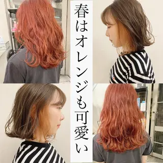 ミディアム カラー ハイトーン&暗髪🔥 表参道二刀流マエダのヘアスタイル