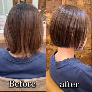 ミディアム Lond robinのヘアスタイル