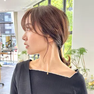 ミディアム ヘアアレンジ i.GINZA所属・似合わせショート広瀬 和輝のヘアスタイル