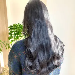 ロング カラー 色白に見える暗髪 梅田・増田のヘアスタイル