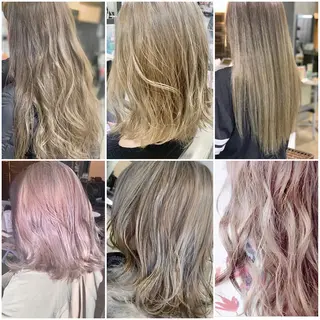 ミディアム カラー 宮永 智香のヘアスタイル