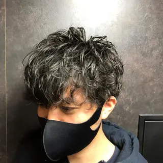 ミディアム パーマ ヘアアレンジ メンズ スパイキー/佐々木 敬太⚠︎注意事項必読のヘアスタイル