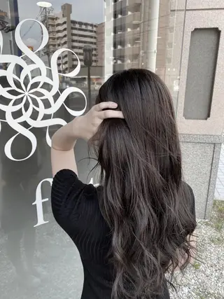 ロング カラー ヘアアレンジ Belle hair Design青野大貴のヘアスタイル