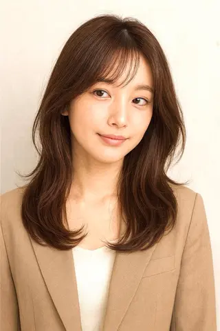 セミロング ヘアアレンジ 住田旭宏 カットモデル募集のヘアスタイル