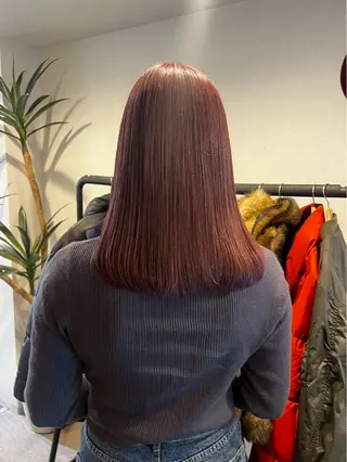 ミディアム 野尻 暖のヘアスタイル